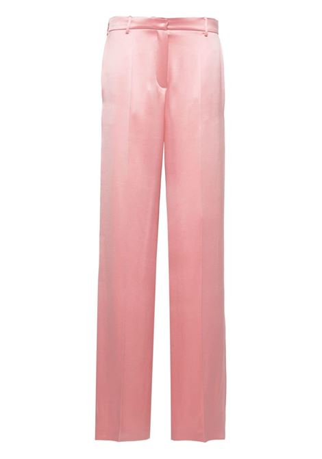 Pantaloni a vita alta in rosa - donna